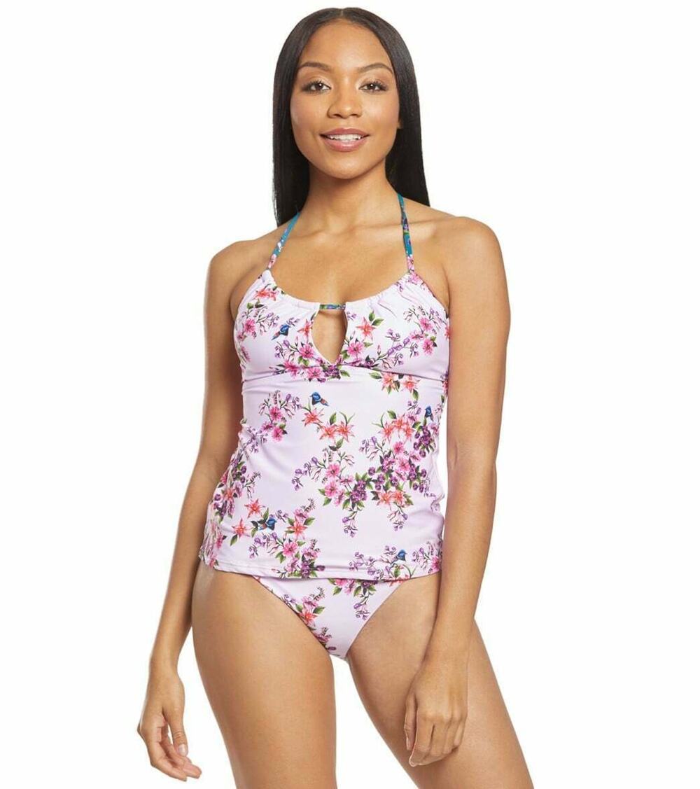 NWT Victorian Floral Honey Tankini Top Only Nanette Lepore 12